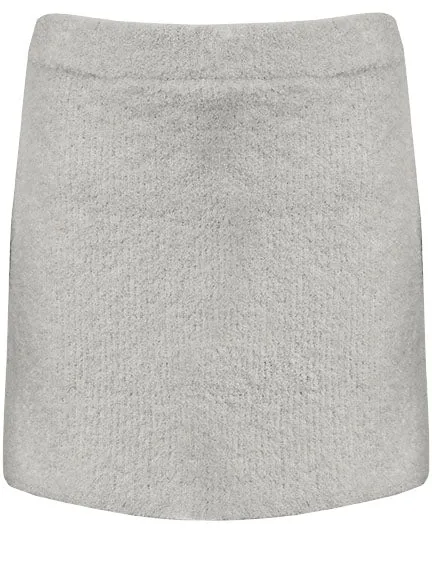 Women Chloe Boucle Skirt Chalk The UNDONE Skirts