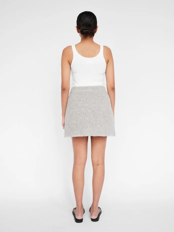 Women Chloe Boucle Skirt Chalk The UNDONE Skirts