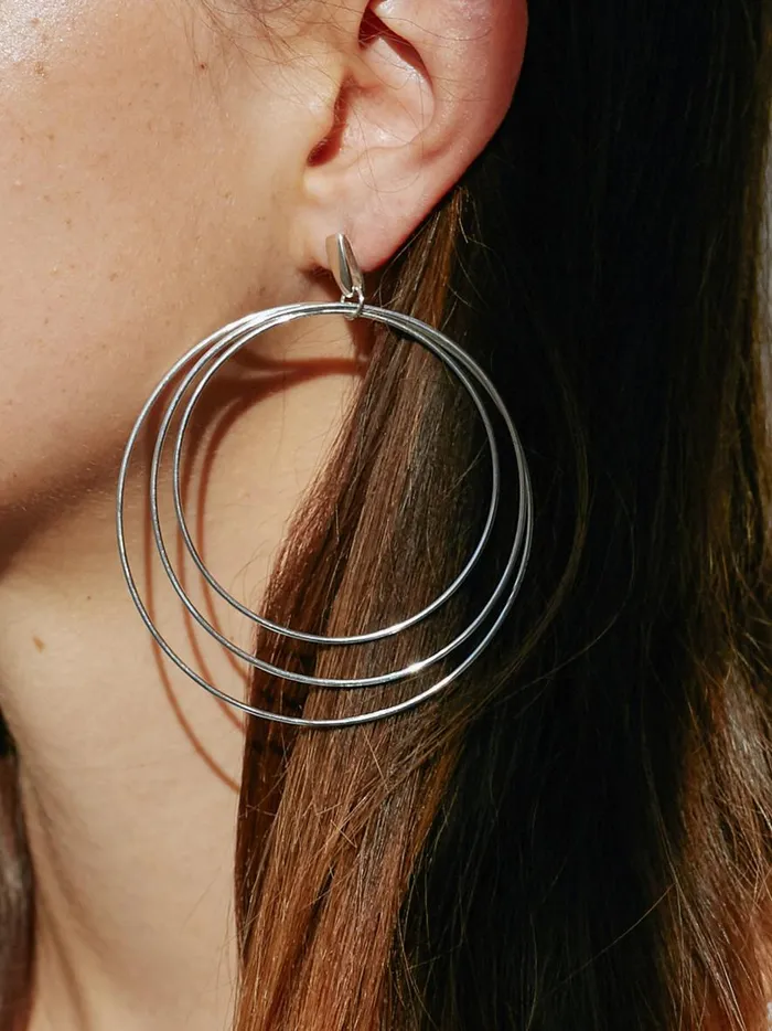 Women Christy Hoops The UNDONE Earrings Women Christy Hoops The UNDONE Earrings