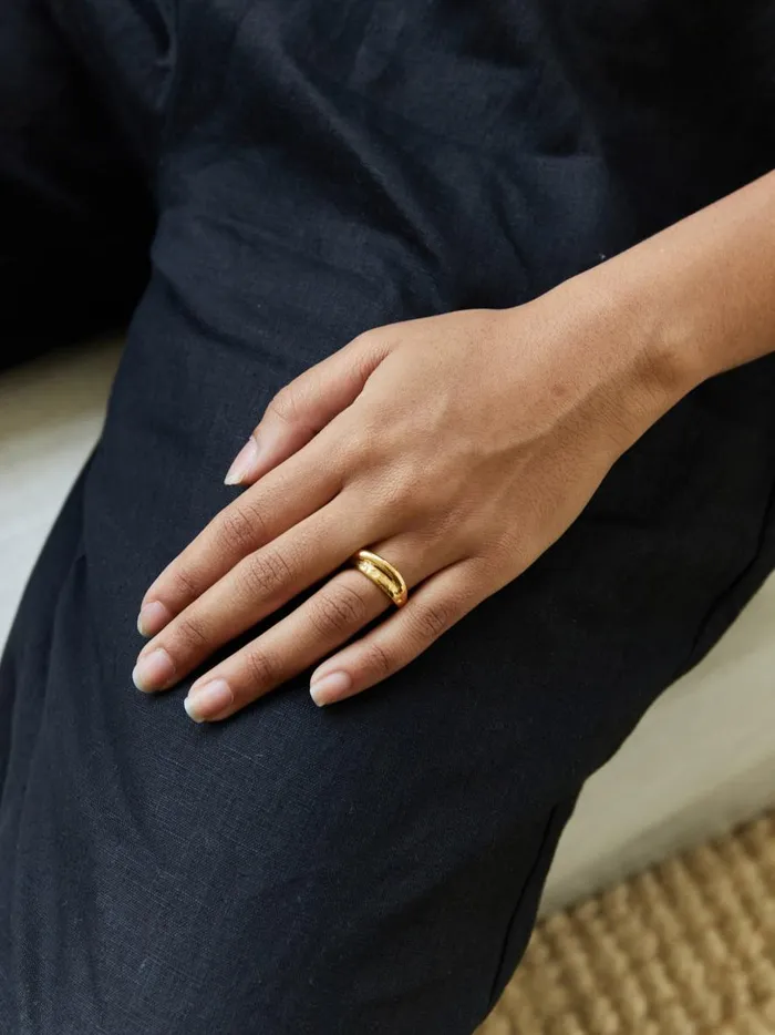 Women Classic Band Ring Gold The UNDONE Rings