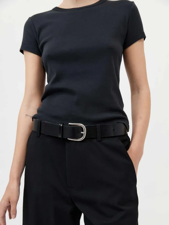 Women Classic Buckle Belt Black The UNDONE Belts Women Classic Buckle Belt Black The UNDONE Belts