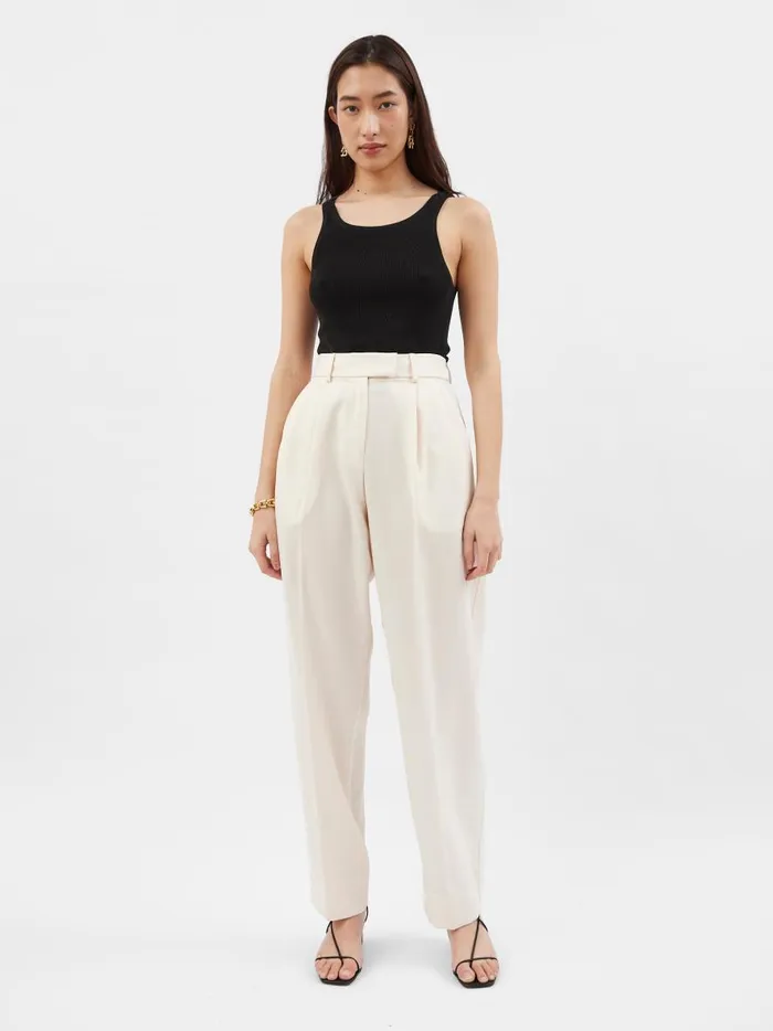 Women Classico Waist Trouser Crema The UNDONE Pants