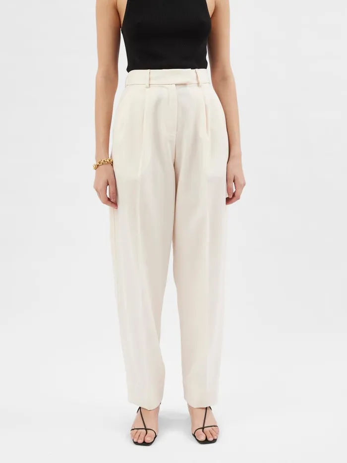 Women Classico Waist Trouser Crema The UNDONE Pants