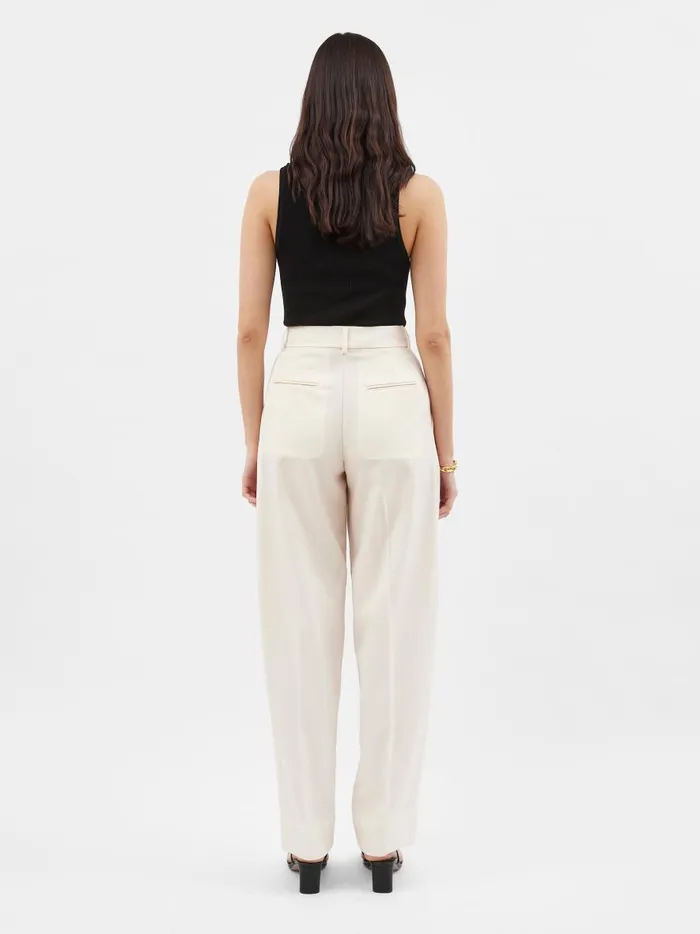 Women Classico Waist Trouser Crema The UNDONE Pants