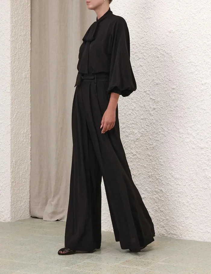 Women Clothing Zimmermann Batwing Blouse Black