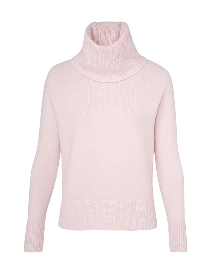 Women Clothing Zimmermann Funnel Neck Sweater Dusty Pink