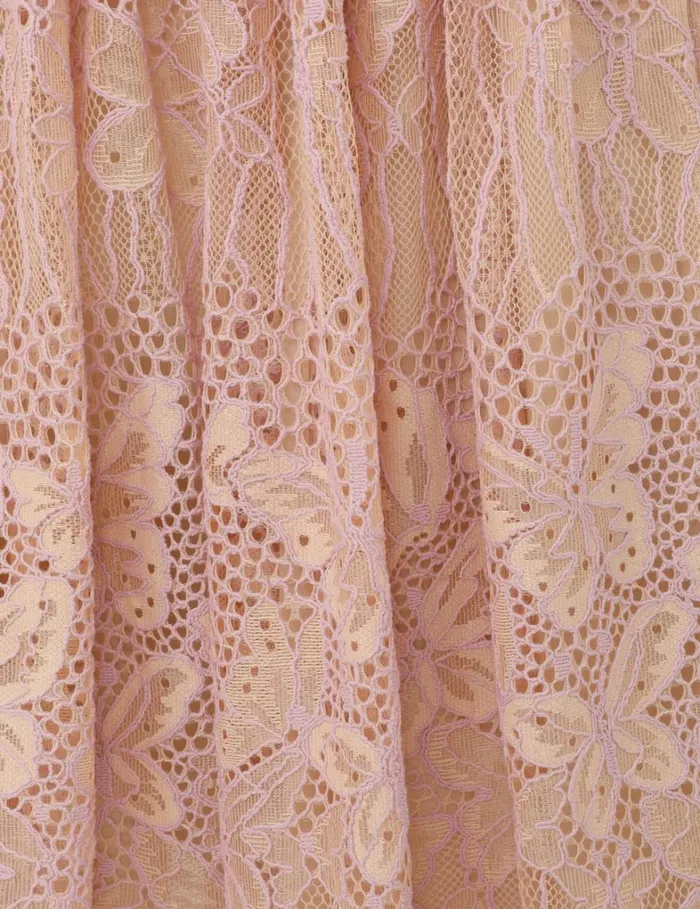 Women Clothing Zimmermann Harmony Lace Midi Skirt Orchid