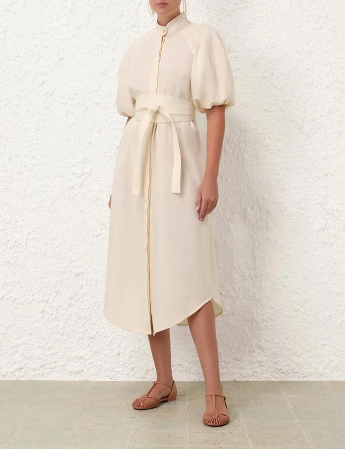 Women Clothing Zimmermann Kaftan Midi Cream