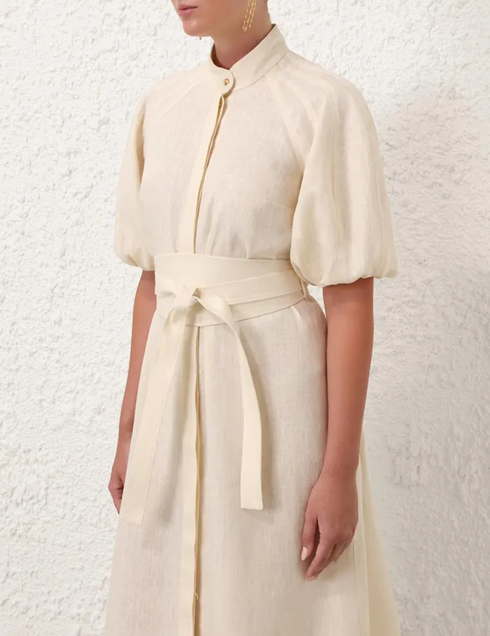 Women Clothing Zimmermann Kaftan Midi Cream