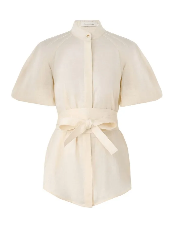 Women Clothing Zimmermann Kaftan Top Cream