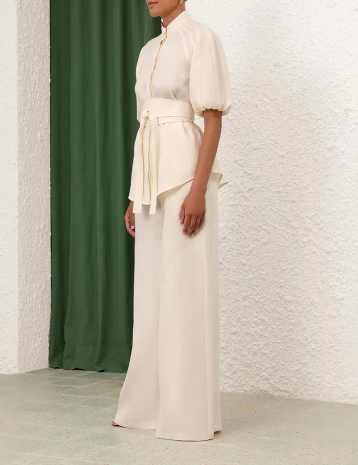 Women Clothing Zimmermann Kaftan Top Cream