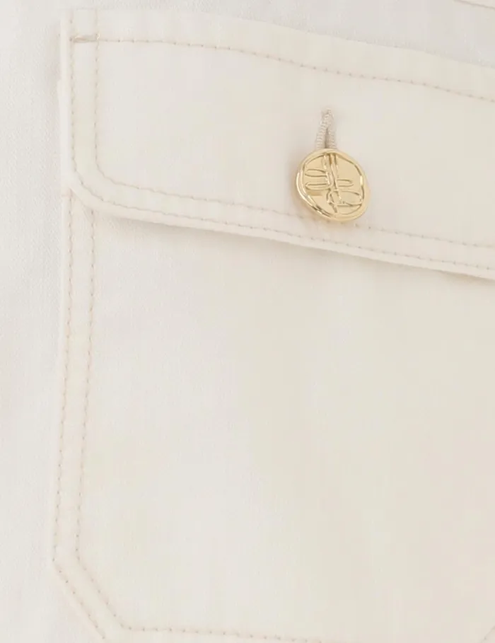 Women Clothing Zimmermann Matchmaker Boxy Denim Jacket Milk