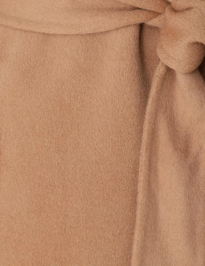 Women Clothing Zimmermann Natura Belted Long Coat Cinnamon