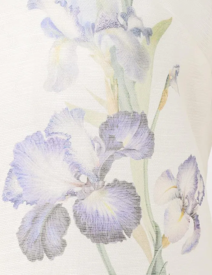 Women Clothing Zimmermann Natura Body Shirt Blue Iris