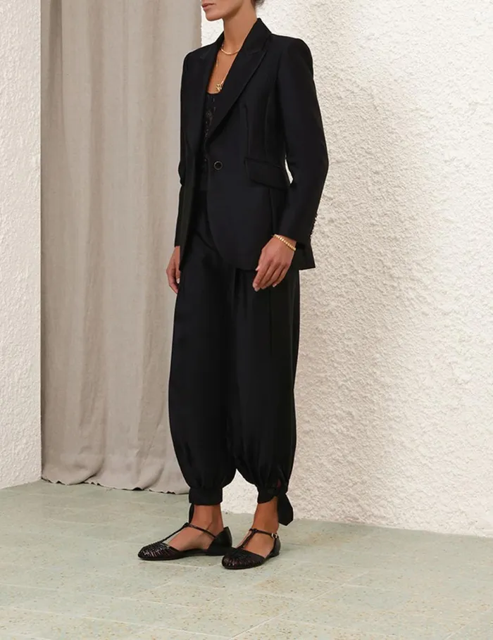 Women Clothing Zimmermann Natura Fitted Jacket Black