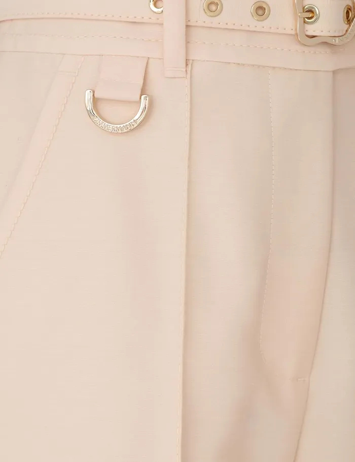 Women Clothing Zimmermann Natura Flare Leg Pant Macadamia