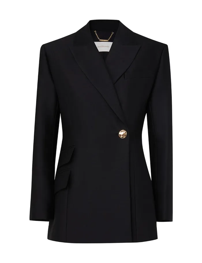 Women Clothing Zimmermann Natura Hourglass Jacket Black