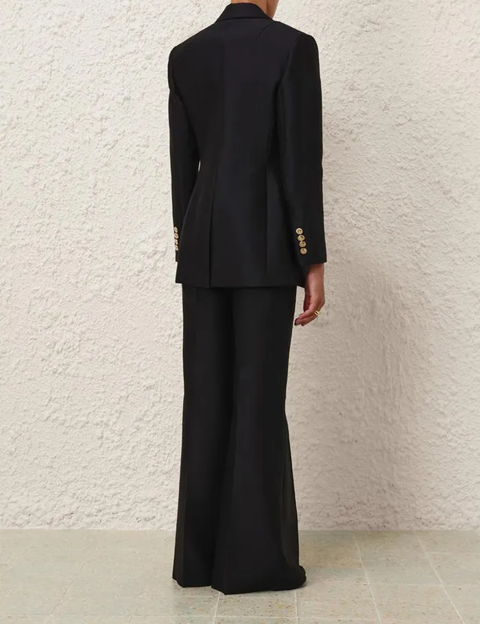Women Clothing Zimmermann Natura Hourglass Jacket Black
