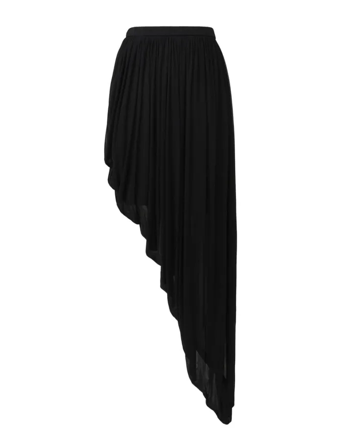 Women Clothing Zimmermann Natura Jersey Draped Skirt Black