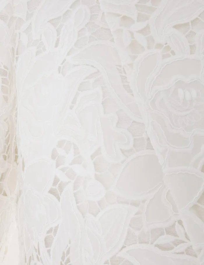 Women Clothing Zimmermann Natura Lace Jacket Ivory