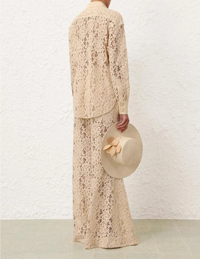 Women Clothing Zimmermann Natura Lace Pant Tea