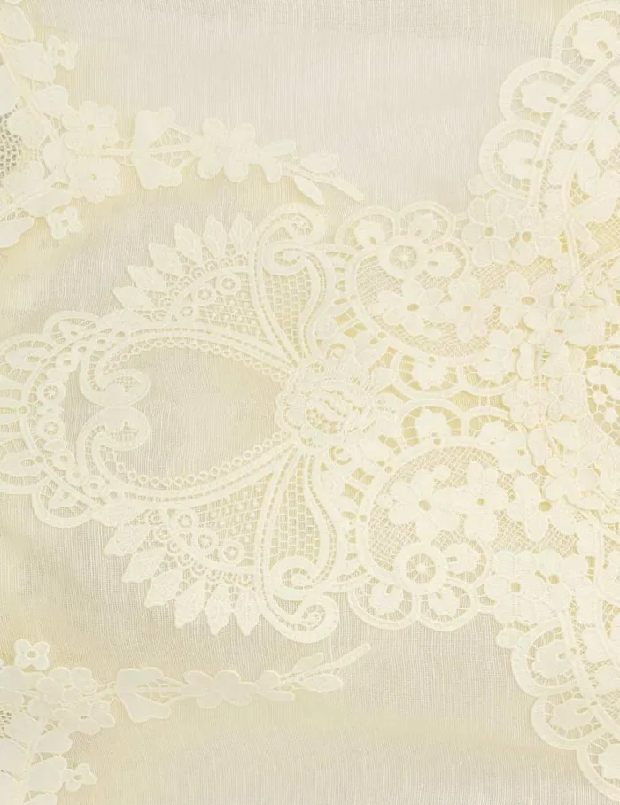 Women Clothing Zimmermann Natura Lace Patch Tank Lemon
