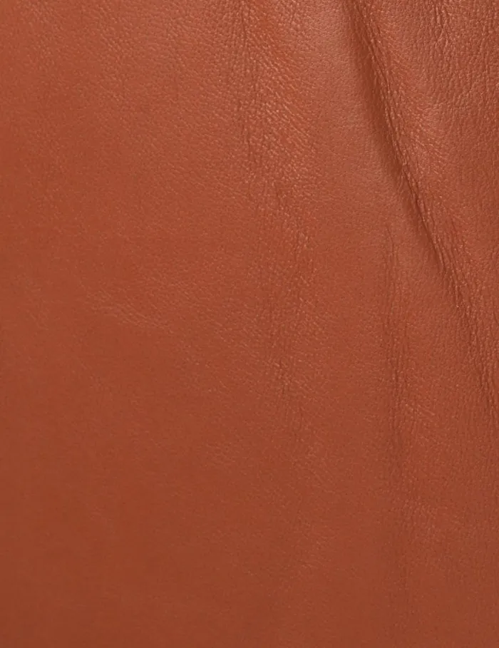 Women Clothing Zimmermann Natura Leather Skirt Toffee
