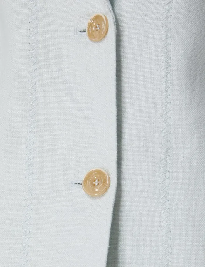 Women Clothing Zimmermann Natura Linen Jacket Mint