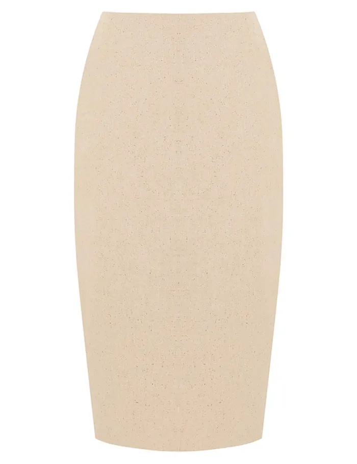 Women Clothing Zimmermann Natura Pencil Skirt Natural