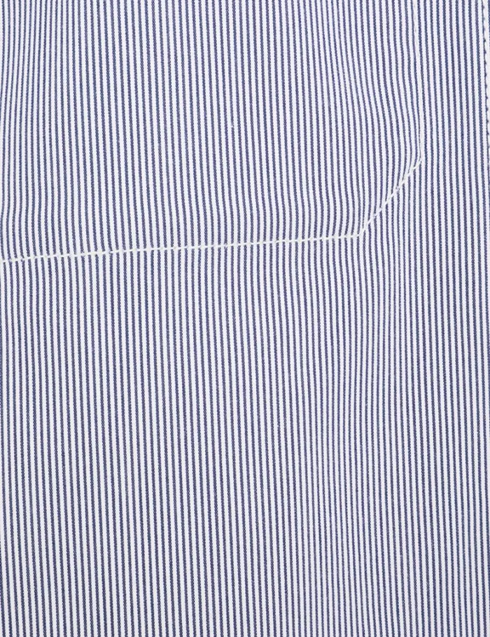 Women Clothing Zimmermann Natura Pocket Stripe Shirt Micro Stripe