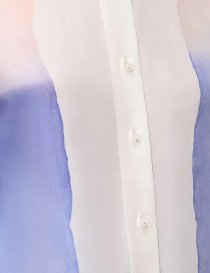 Women Clothing Zimmermann Natura Relaxed Shirt Blue Fields