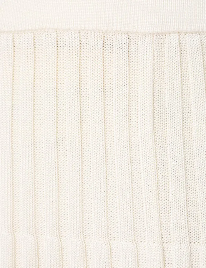 Women Clothing Zimmermann Pleated Midi Skirt Parchment