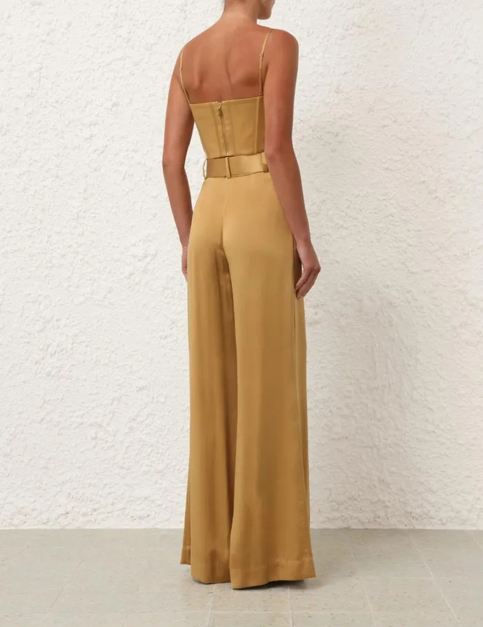 Women Clothing Zimmermann Silk Corset Top Honey