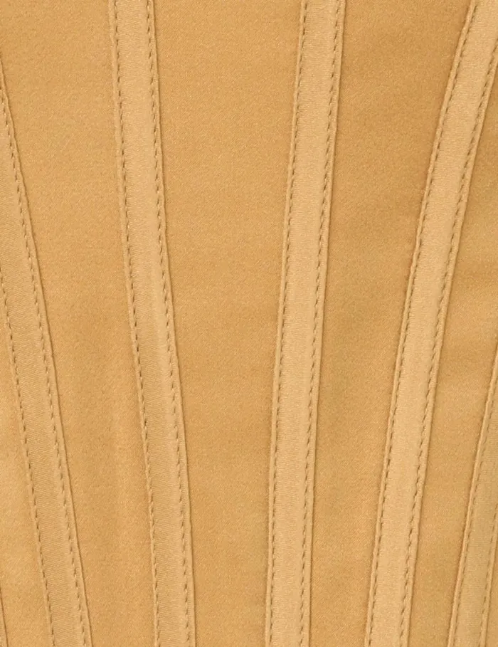 Women Clothing Zimmermann Silk Corset Top Honey