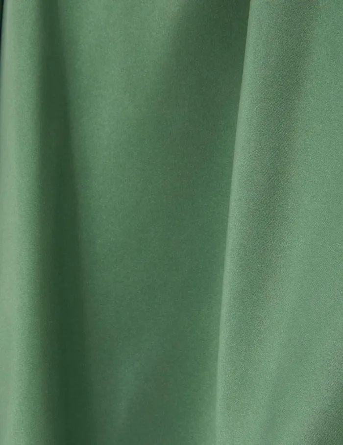 Women Clothing Zimmermann Silk Wrap Mini Dress Matcha
