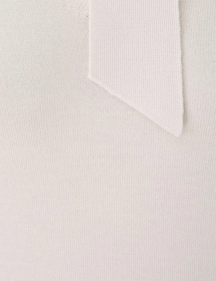 Women Clothing Zimmermann Tie Neck Sweater Cream