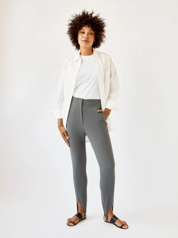 Women Darby Stirrup Suit Pants Grey The UNDONE Pants
