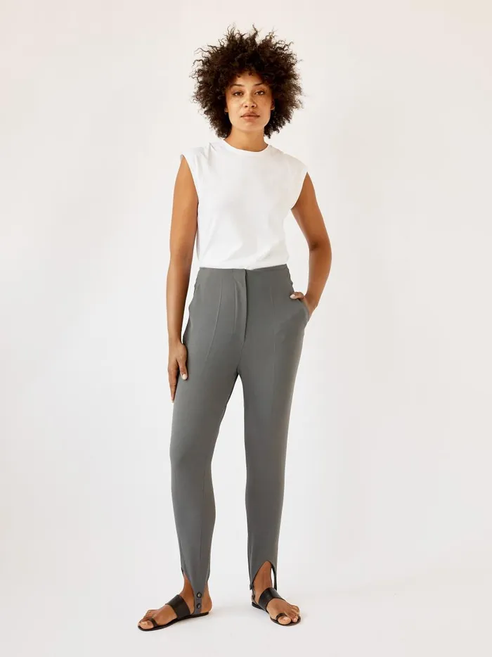 Women Darby Stirrup Suit Pants Grey The UNDONE Pants