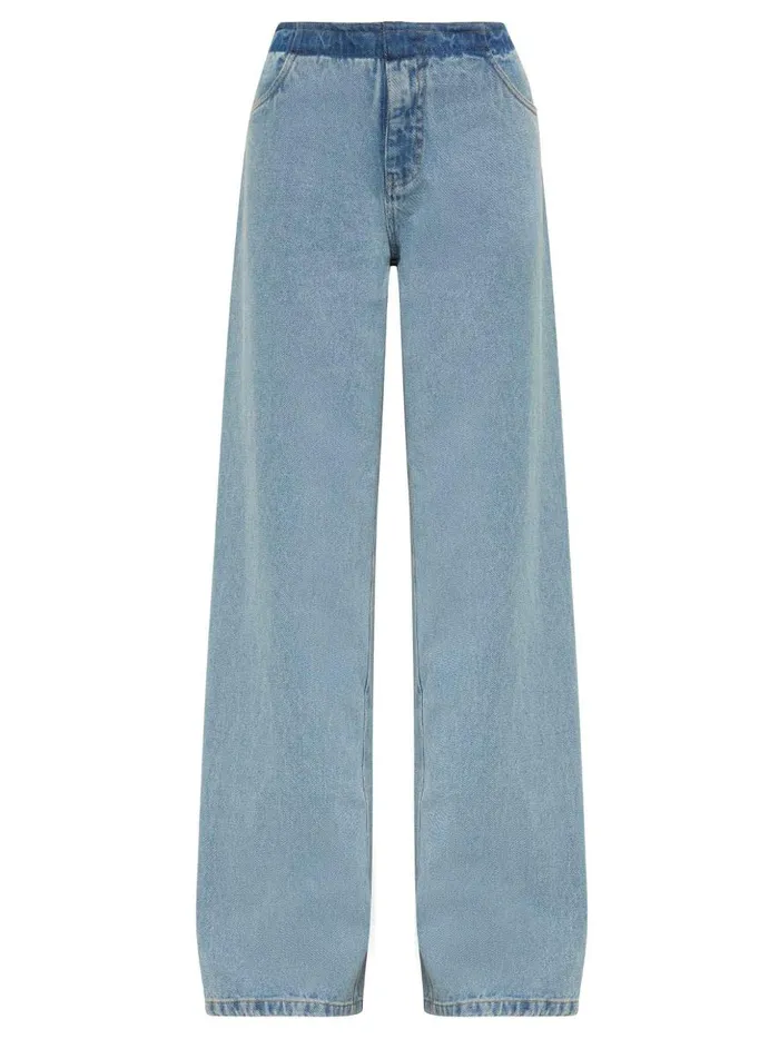 Women Deconstruct Denim Jean Indigo The UNDONE Denim