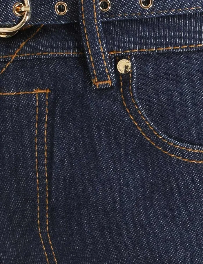 Women Denim Zimmermann Cropped Flare Jean Ink