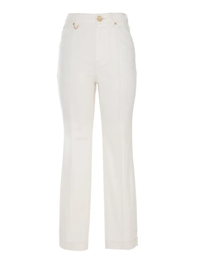 Women Denim Zimmermann Matchmaker Capri Jean Milk