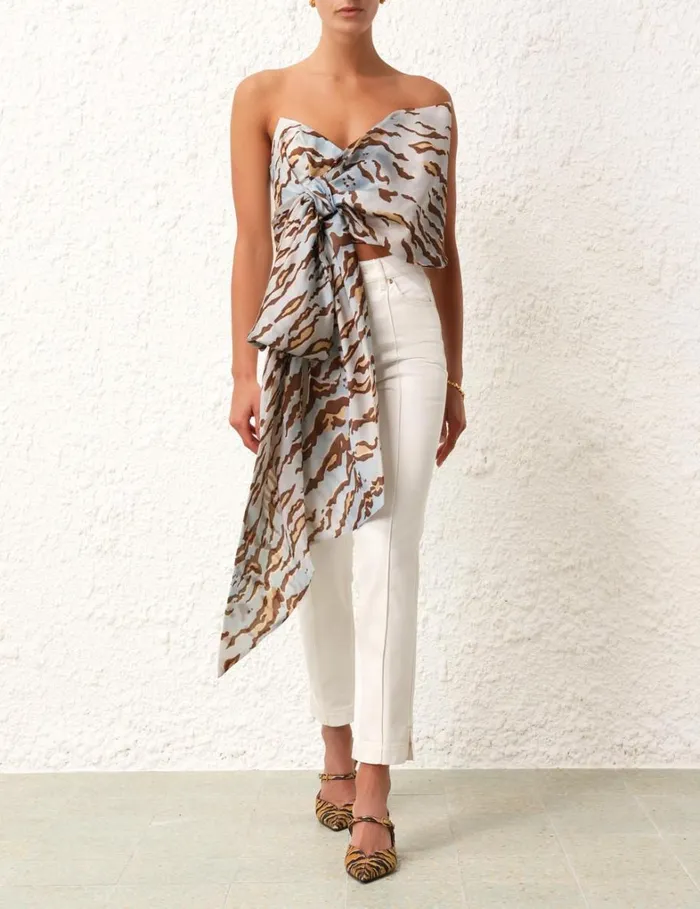 Women Denim Zimmermann Matchmaker Capri Jean Milk