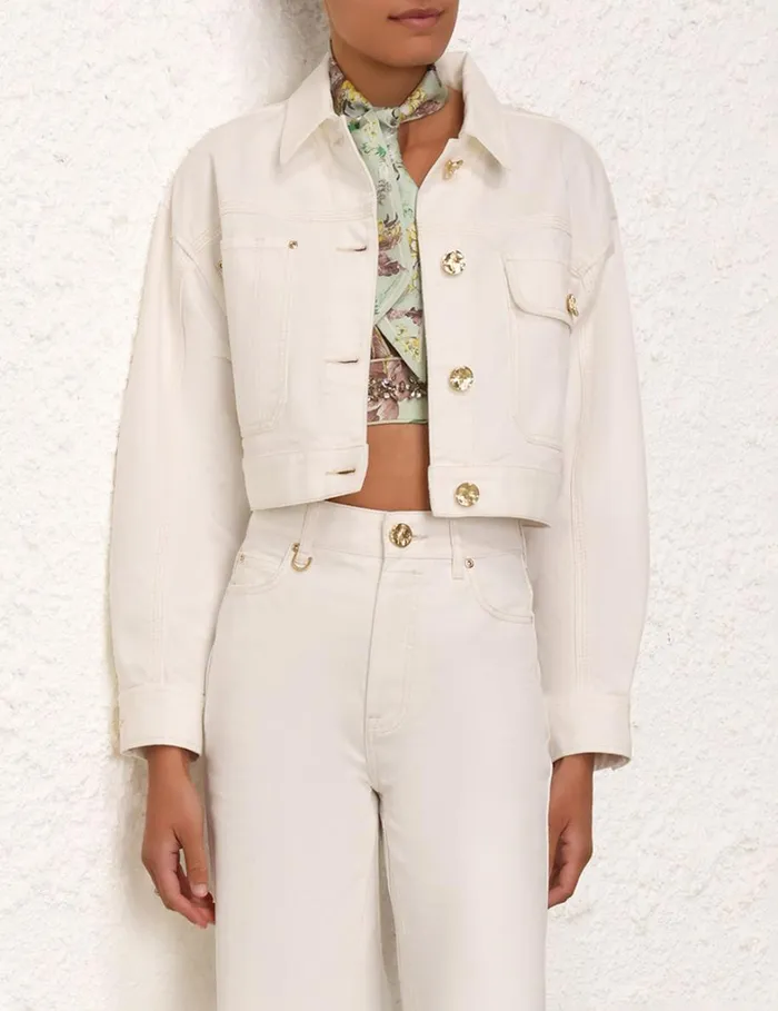 Women Denim Zimmermann Matchmaker Palazzo Jean Milk