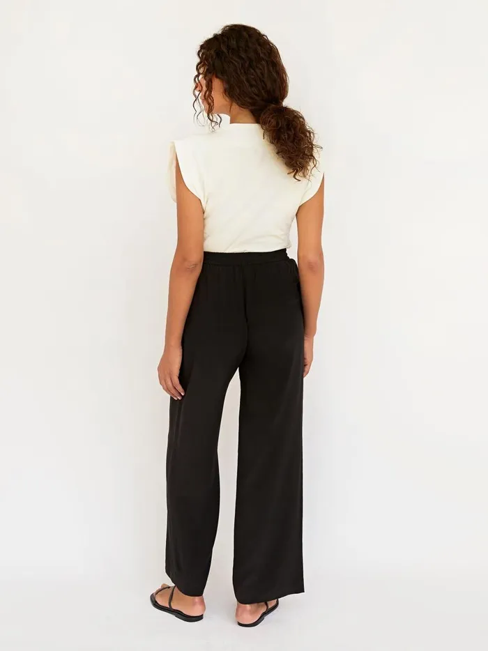 Women Drawstring Trouser Black The UNDONE Pants Women Drawstring Trouser Black The UNDONE Pants