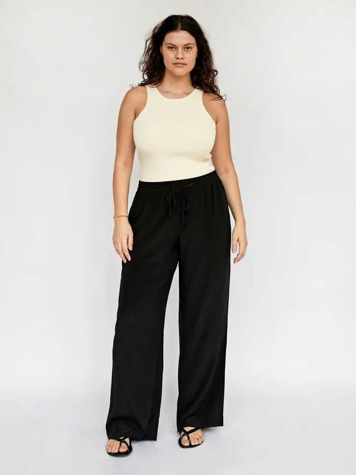 Women Drawstring Trouser Black The UNDONE Pants Women Drawstring Trouser Black The UNDONE Pants