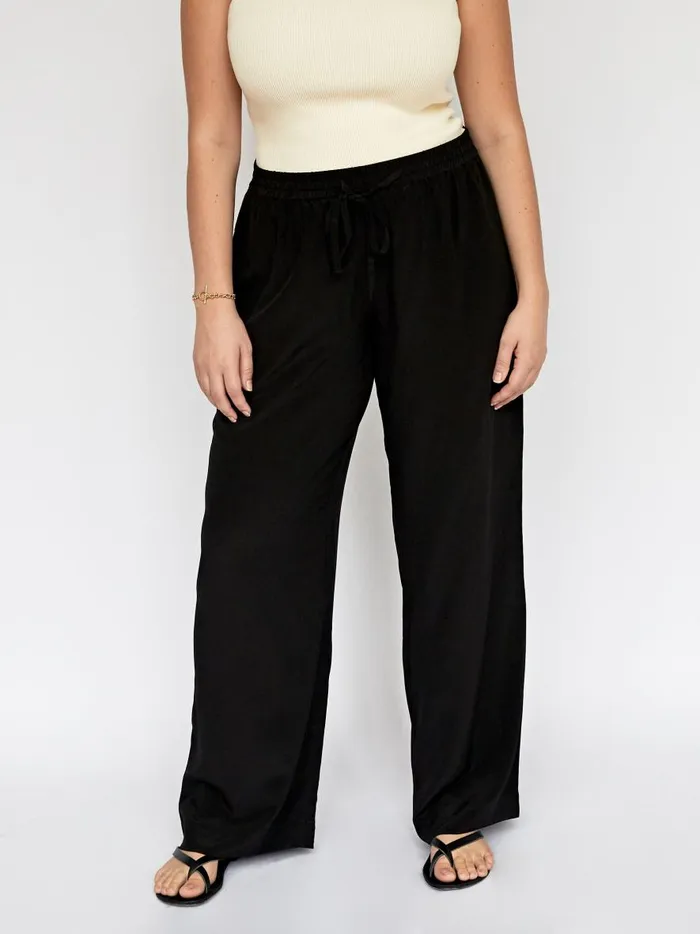 Women Drawstring Trouser Black The UNDONE Pants Women Drawstring Trouser Black The UNDONE Pants