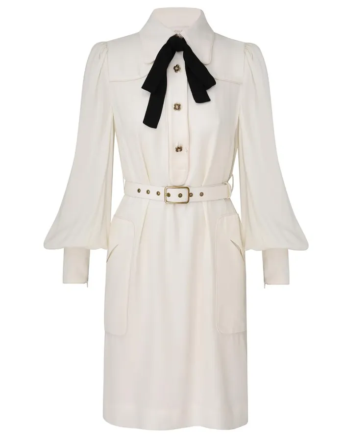 Women Dresses Zimmermann Collared Swing Dress Cream