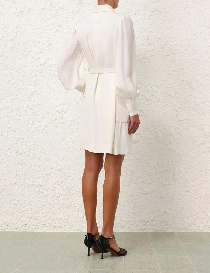 Women Dresses Zimmermann Collared Swing Dress Cream