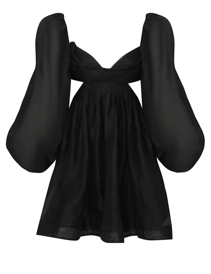 Women Dresses Zimmermann Harmony Bralette Mini Black