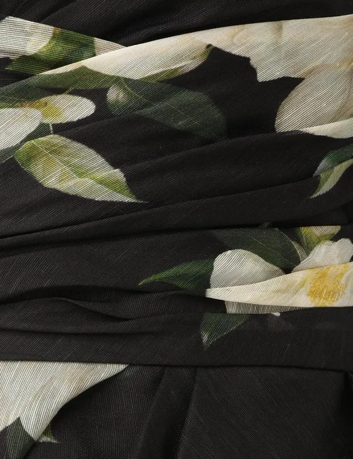 Women Dresses Zimmermann Harmony Drape Mini Dress Black Magnolia